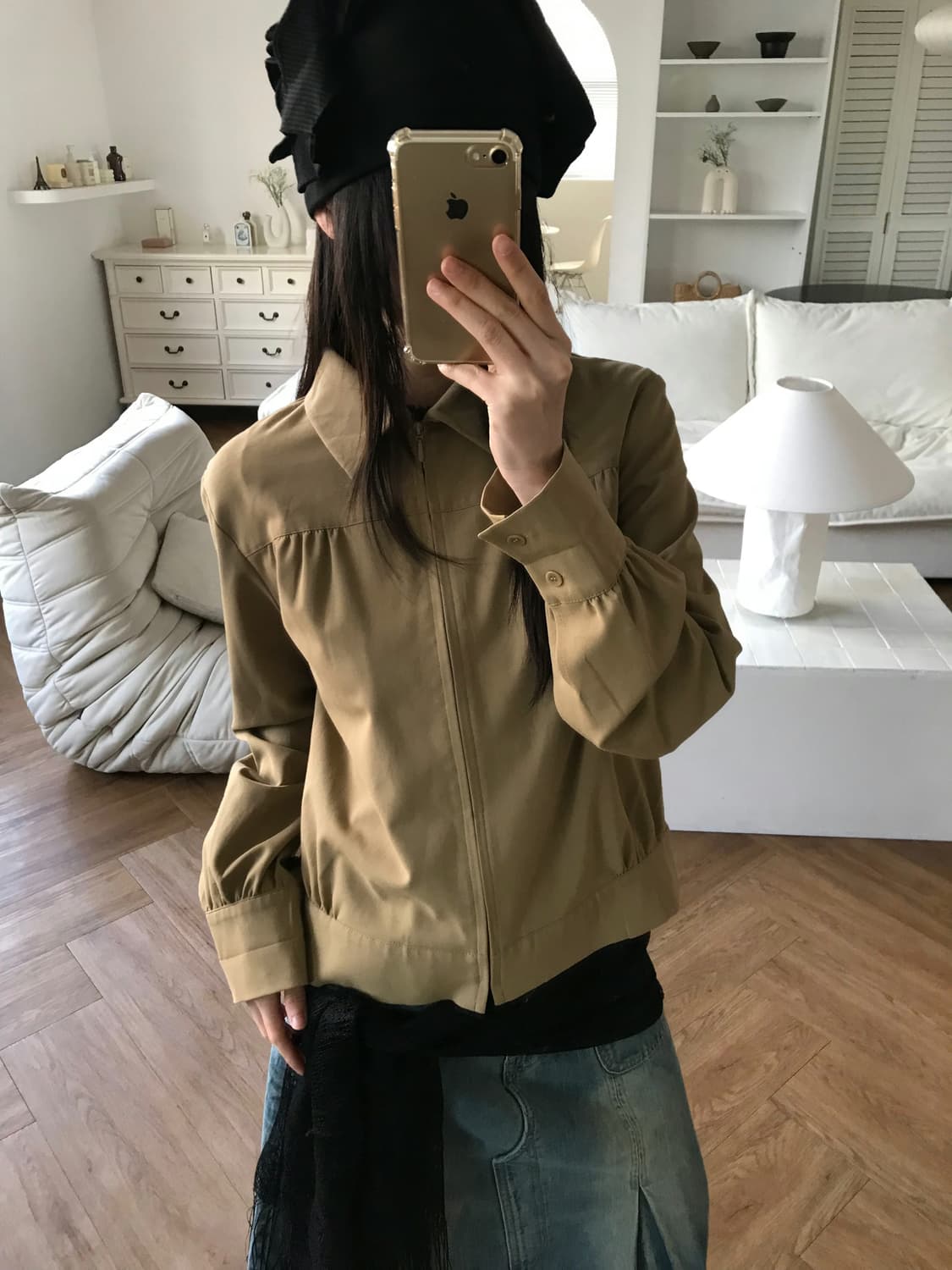 vintage beige jacket 상품이미지2