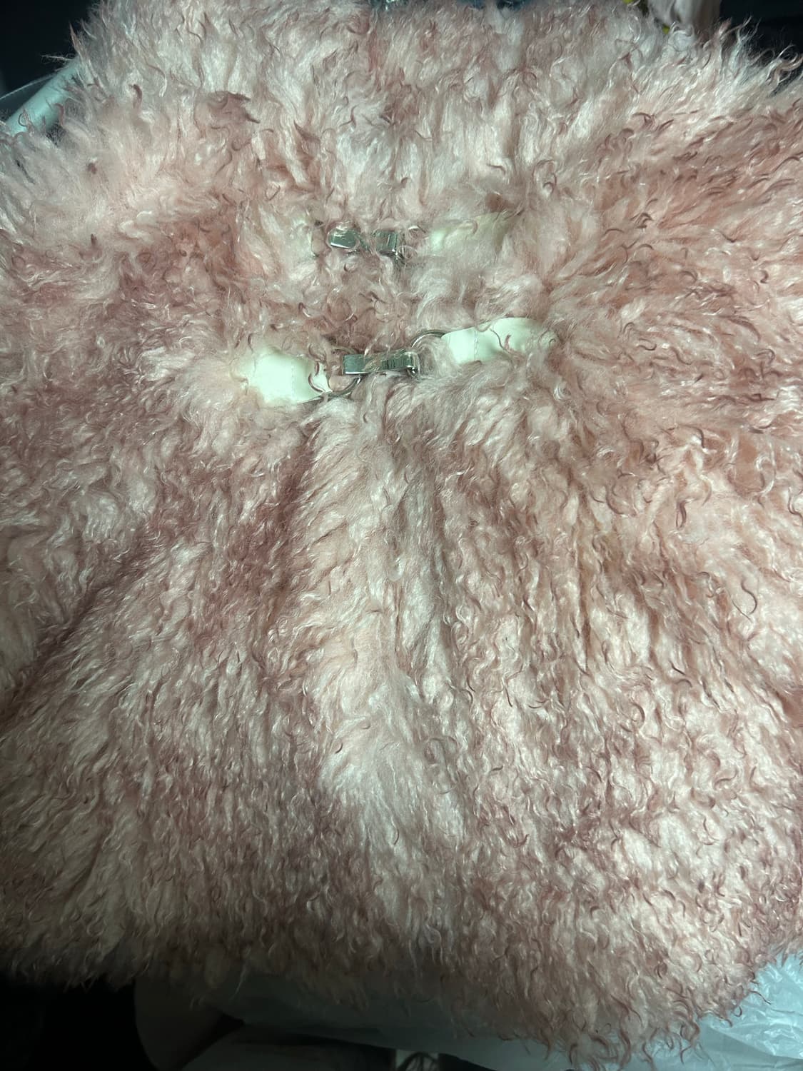 더티스 핑크 퍼 자켓 상품이미지2