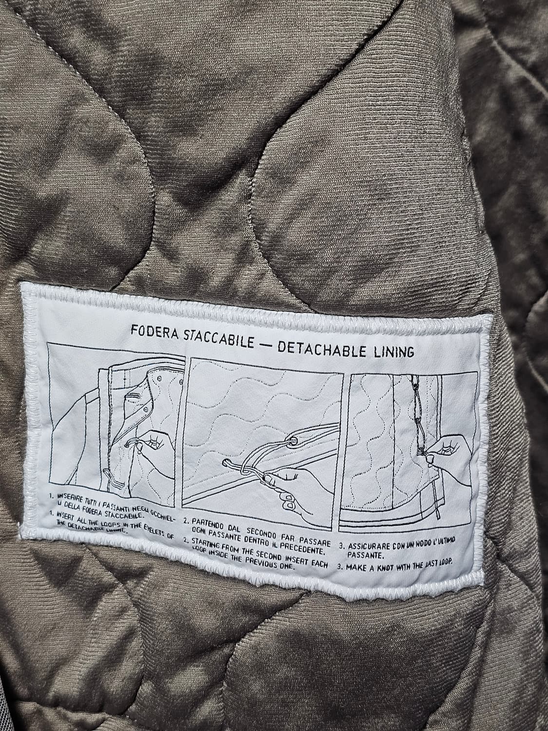 스톤아일랜드 깔깔이 내피 니트 패딩 상품이미지9