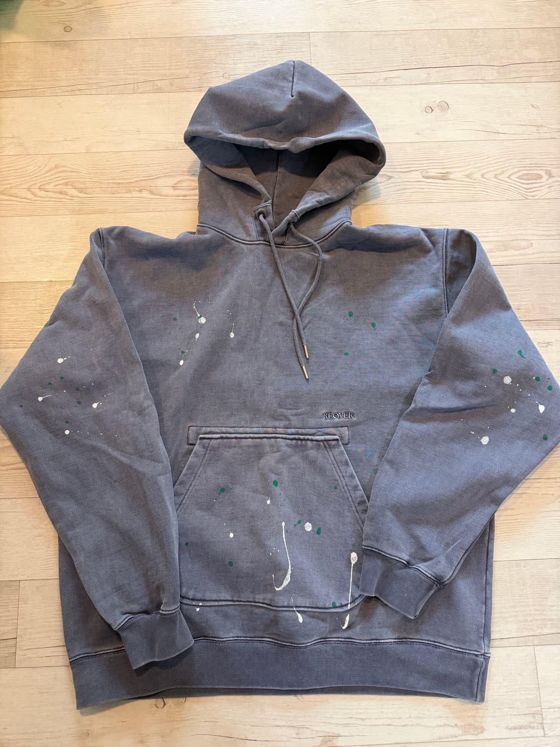 리오버 페인팅 후드 상품이미지1