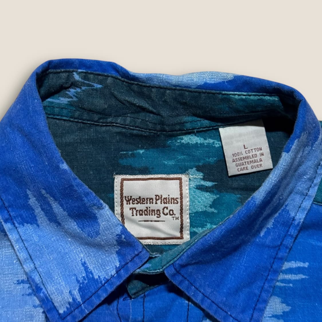 90s 나바호 패턴 웨스턴 셔츠 L 상품이미지3