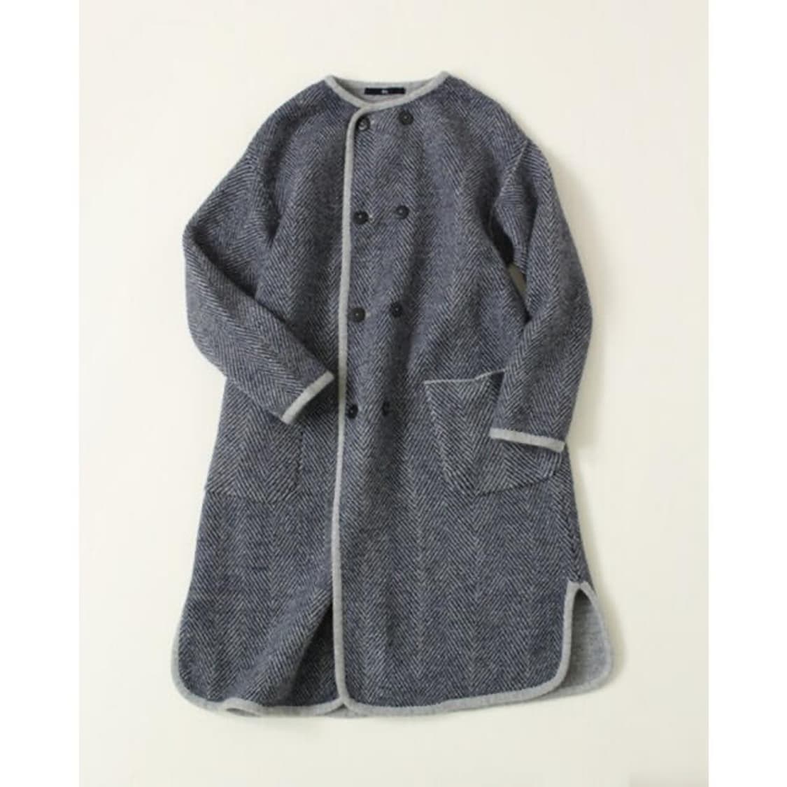 45rpm 플로트 헤링본 울 코트 상품이미지1