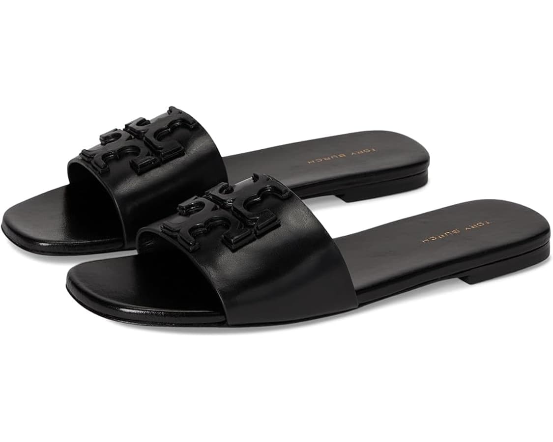 토리버치 ines 더블티 플랫 슬라이드 샌들 perpect black 상품이미지1