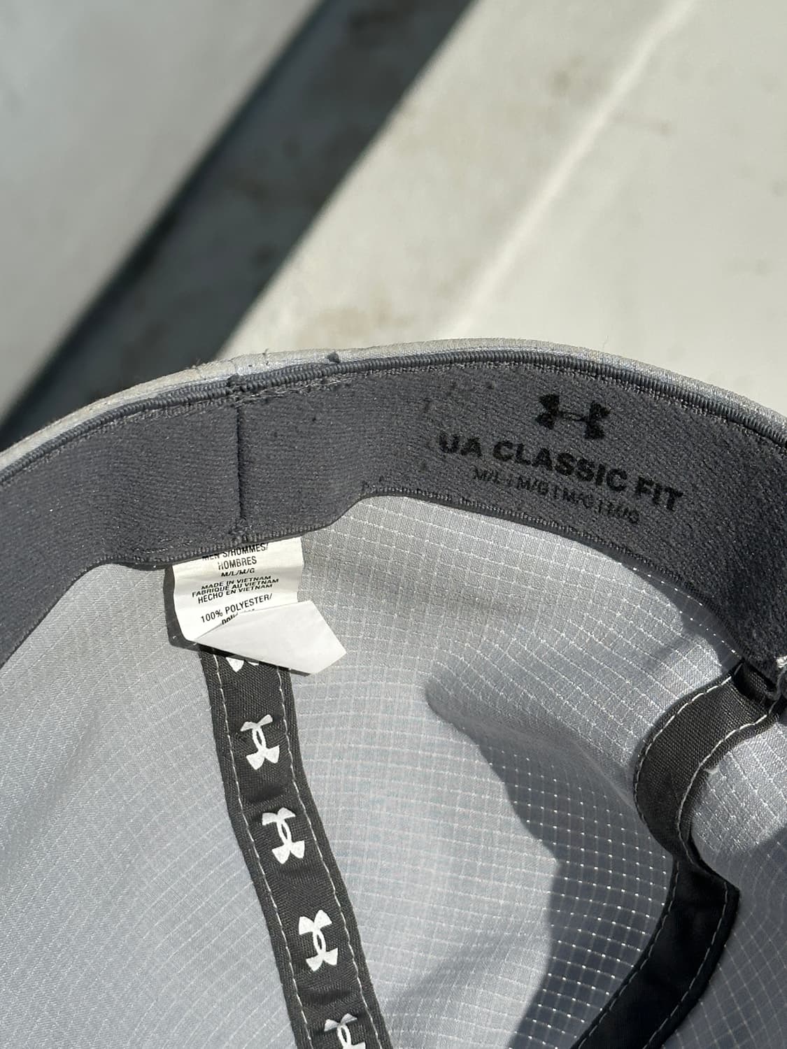 [M-L] 언더아머 로고 그레이 볼캡 모자 상품이미지7