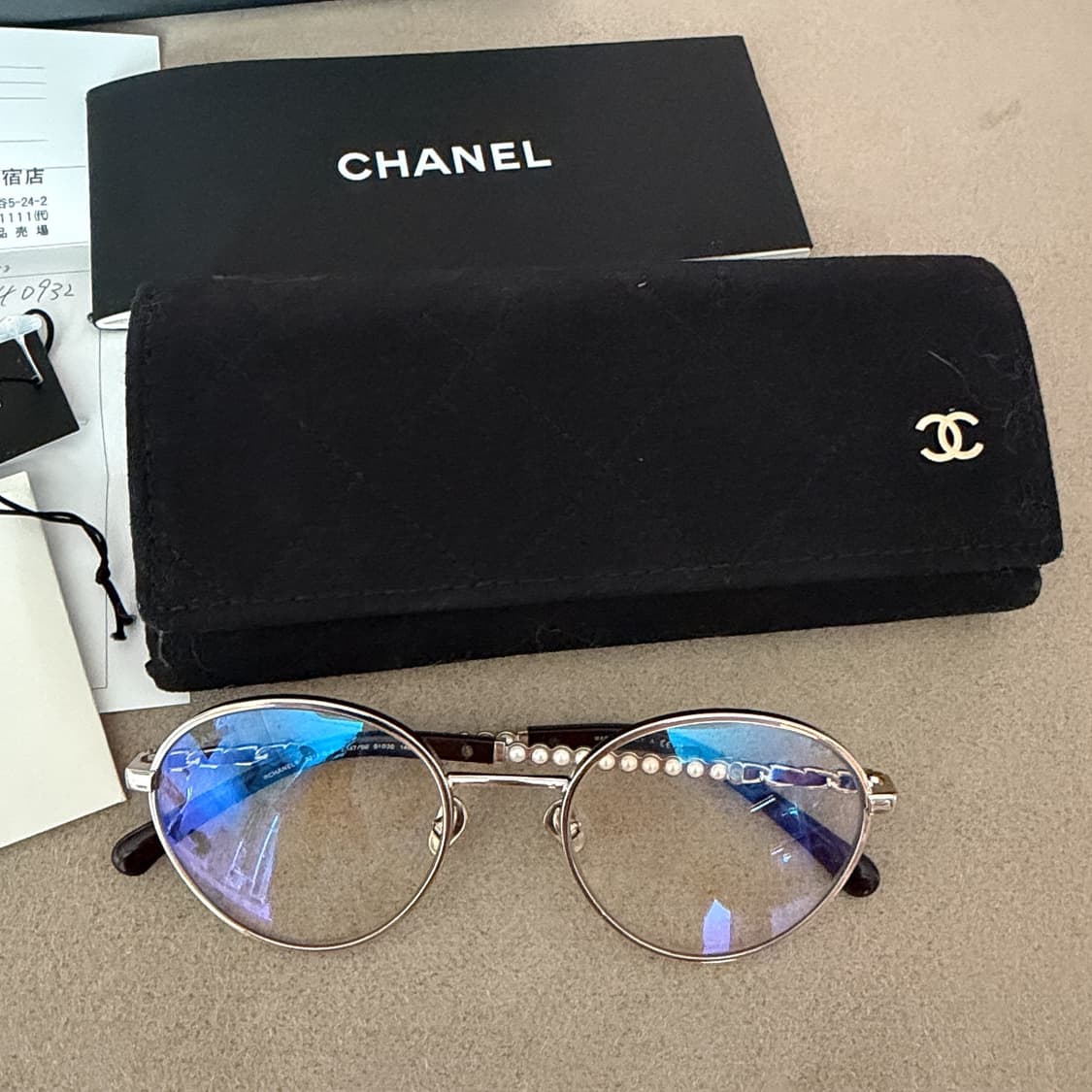 샤넬 클래식 실버 안경 (풀구성) 상품이미지4