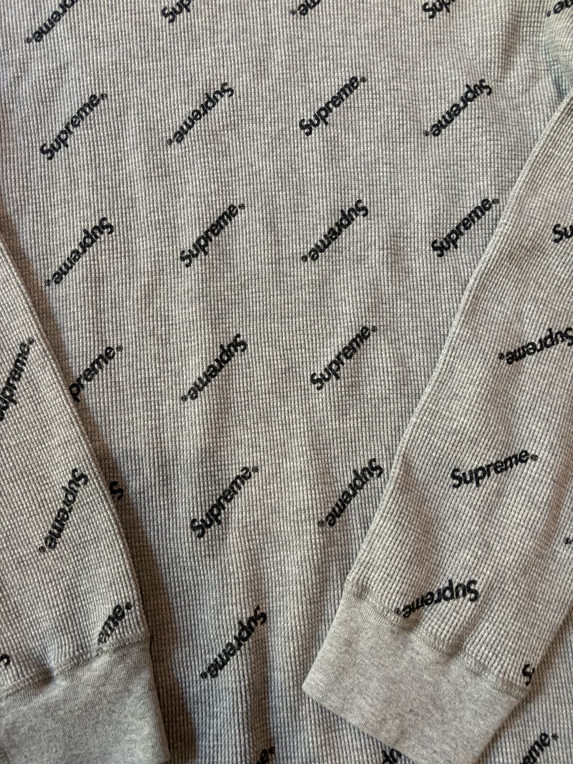 [L]슈프림 로고 와플 써멀 15fw 상품이미지2