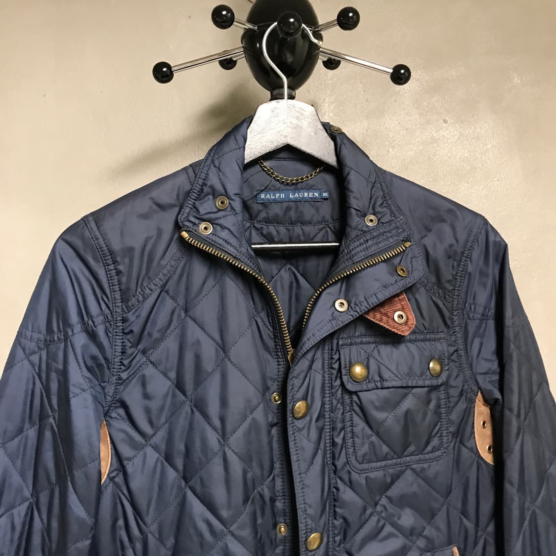 폴로 랄프로렌 퀄팅 자켓 네이비 XS(W) 상품이미지2