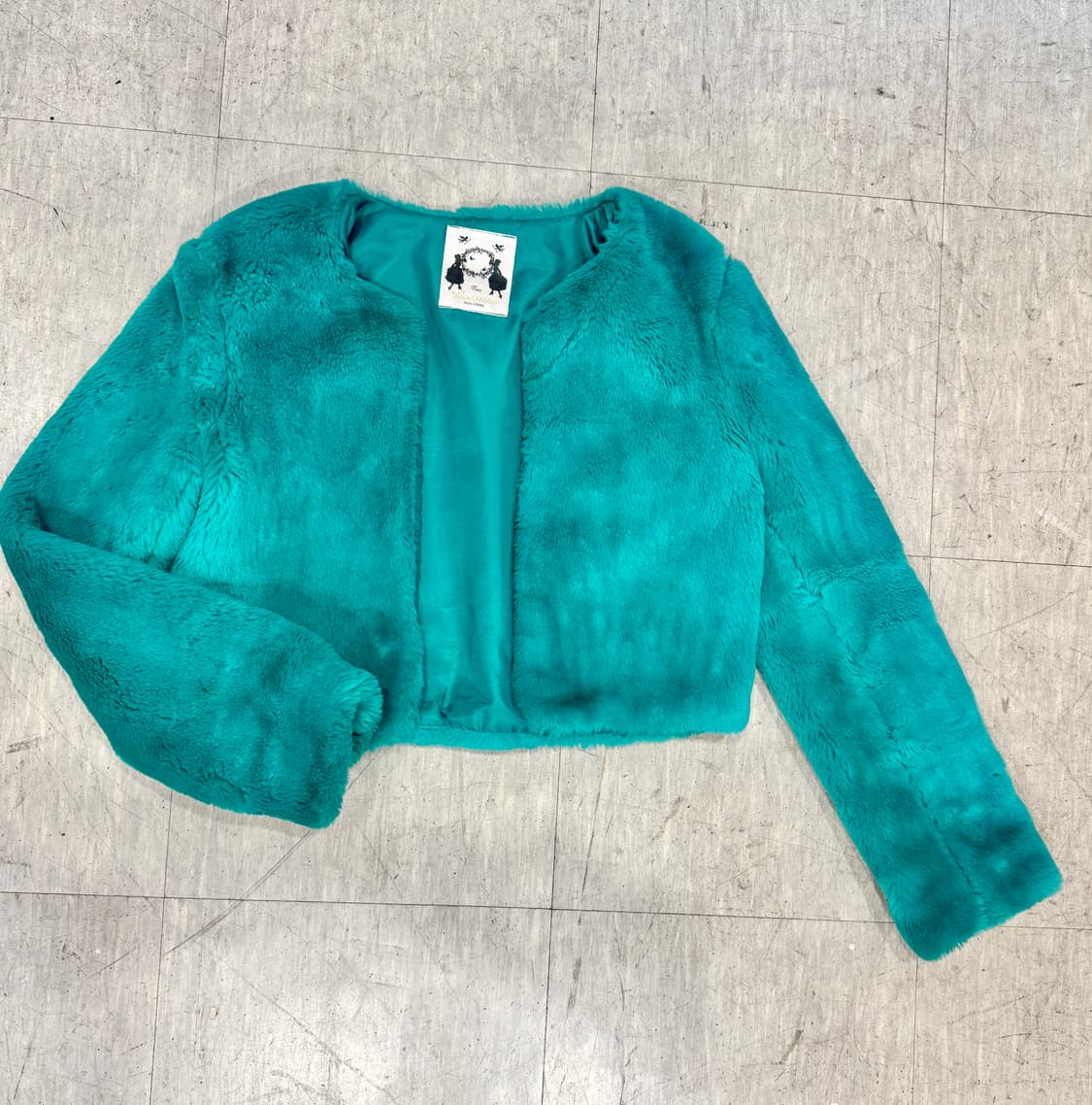 vintage 크롭 페이크 퍼자켓 상품이미지3