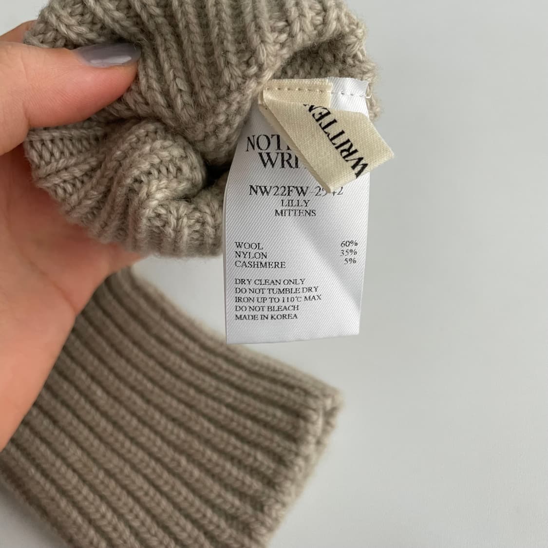 [새상품] 낫띵리튼 벙어리 장갑 상품이미지2