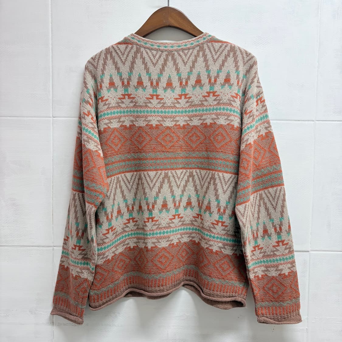 90s LA ROTONDA 에스닉 치마요 가디건 상품이미지5