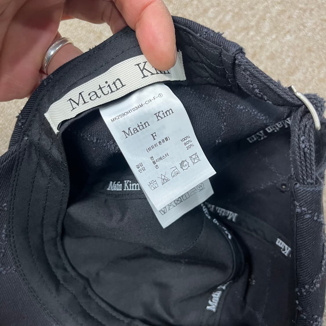  마뗑킴 볼캡 상품이미지3