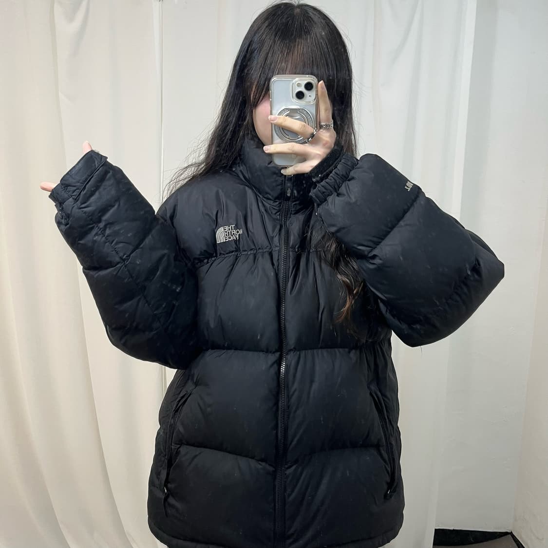 The North Face Black 700 Nuptse Padding 상품이미지2