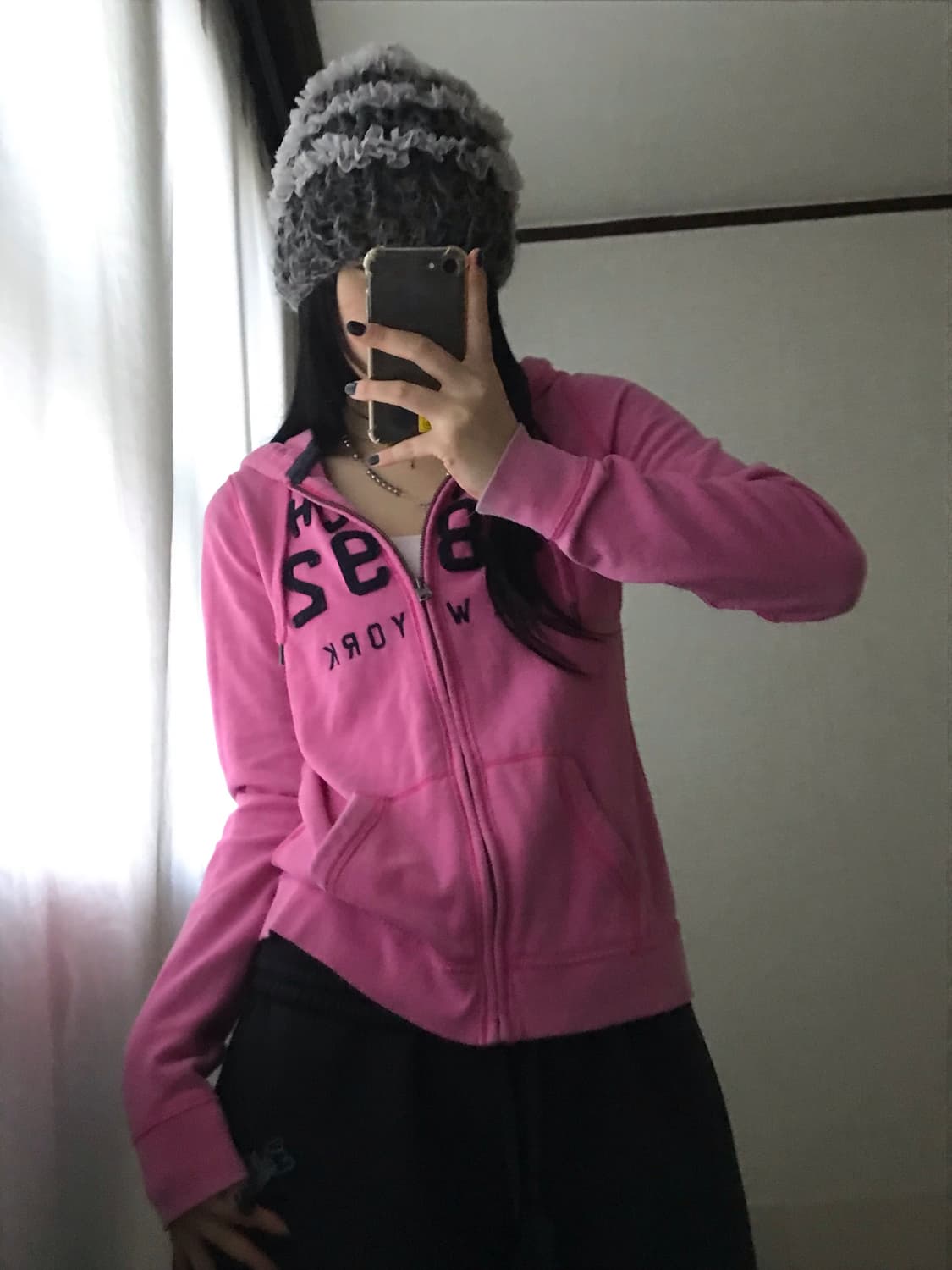 아베크롬비 네이비핑크 슬림핏 후드집업 상품이미지7