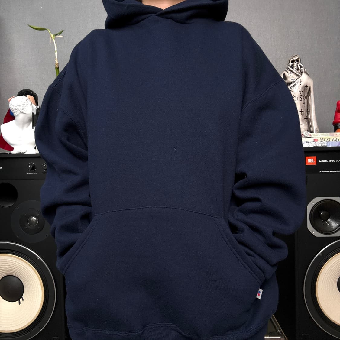 러셀애슬레틱 90s 50/50 스웻후드티 상품이미지1