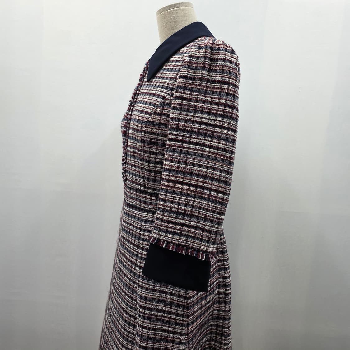 1177 잇미샤 [it michaa]트위드 가라 원피스 클래식 체크 하객 상품이미지2