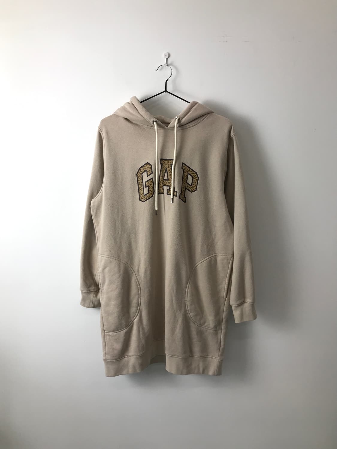 GAP Leopard Logo Beige Long Hoodie 상품이미지3