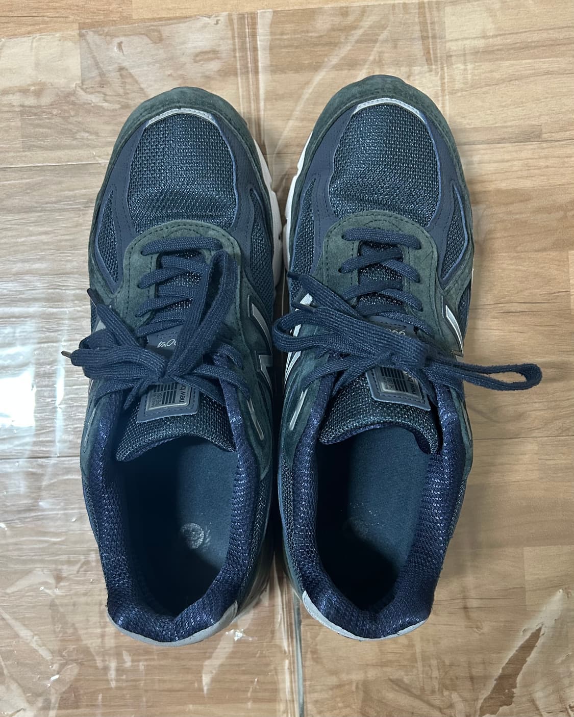뉴발란스 990v4 USA 네이비 실버 280 워런티카드 포함 상품이미지3