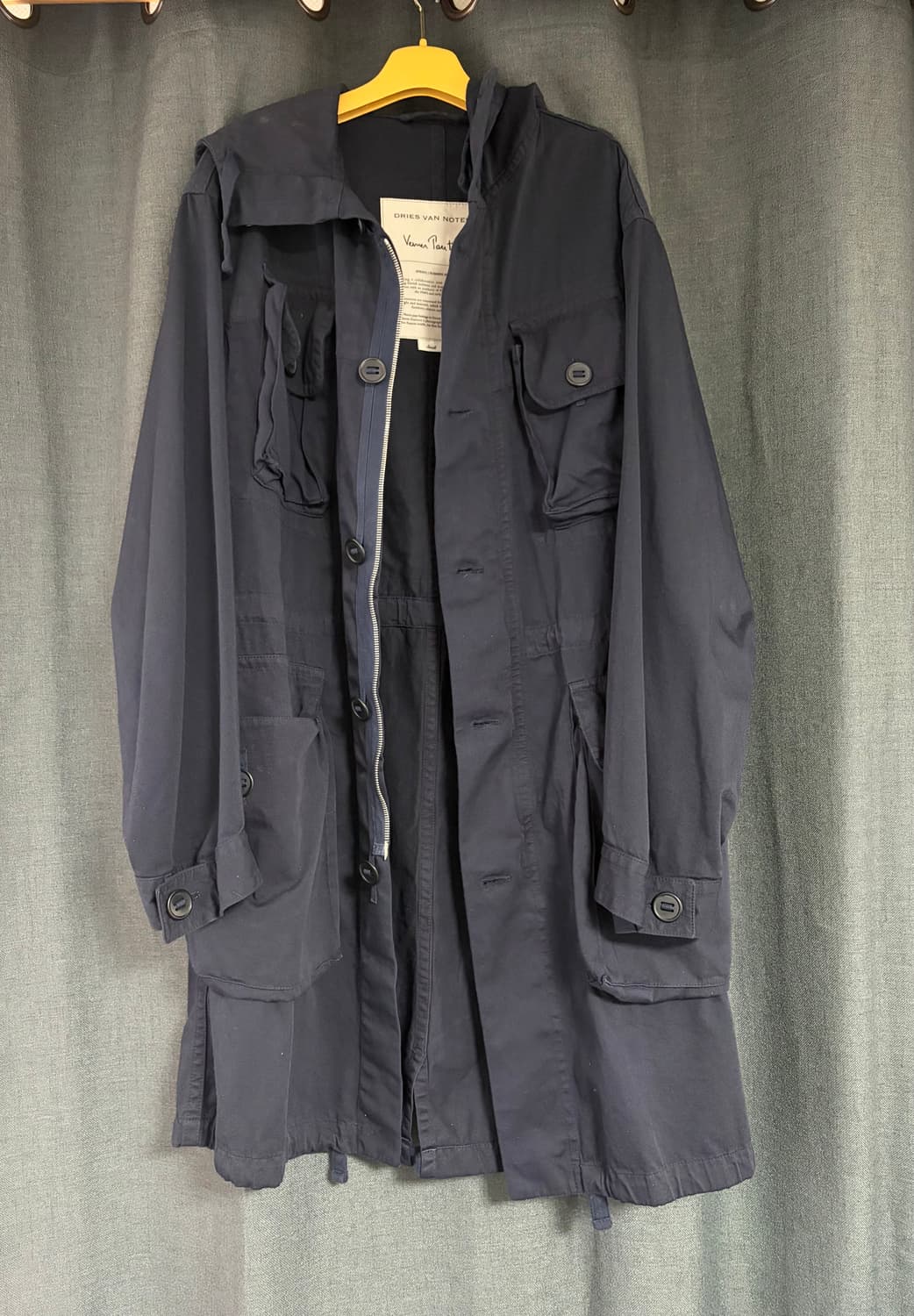 드리스반 노튼 x 베르너 팬톤 파카 네이비 S 상품이미지1