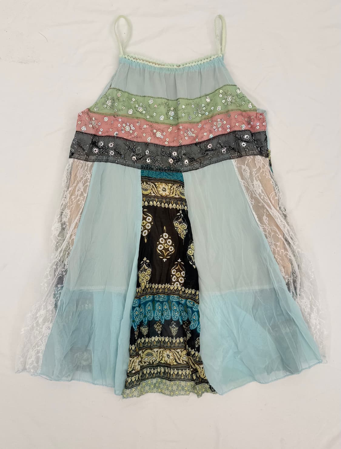 patchwork lace slip dress 상품이미지1