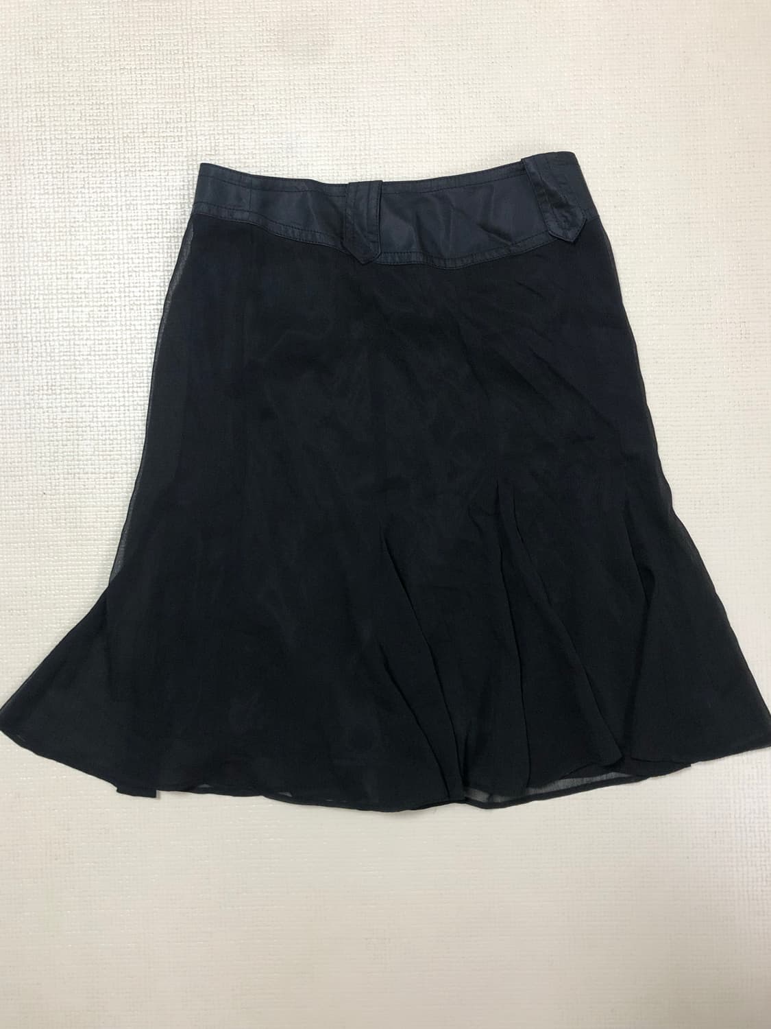 빈티지 블랙 쉬폰 미디 스커트 상품이미지10