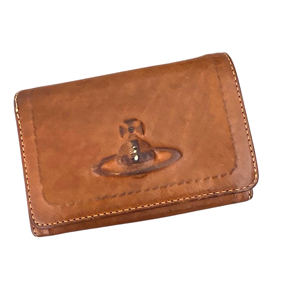 비비안 웨스트우드 태닝 가죽 로고 형압 지갑 상품이미지1