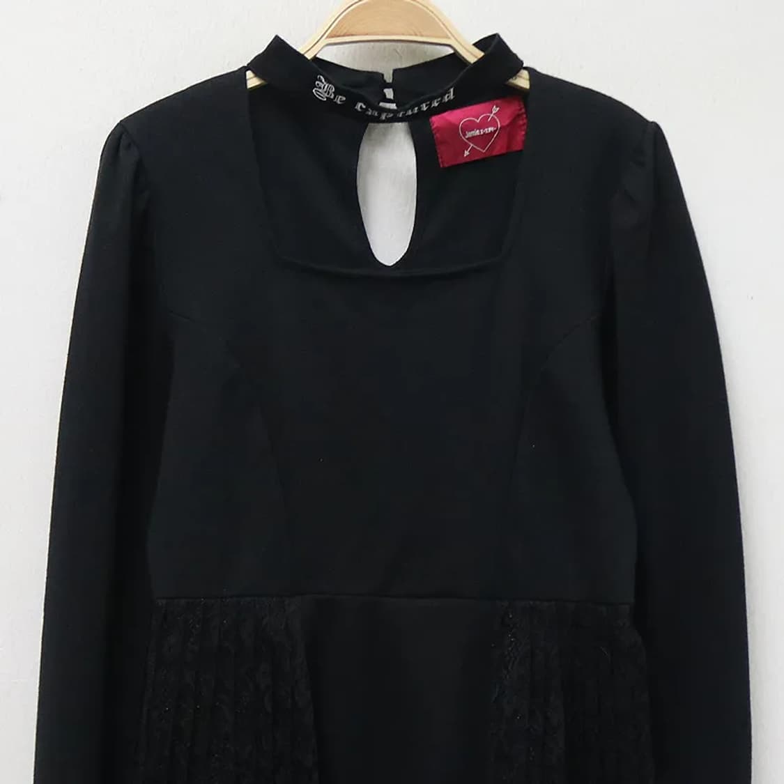 JAMIE 오네갸루 초커 넥 레이스 원피스 62122 상품이미지3