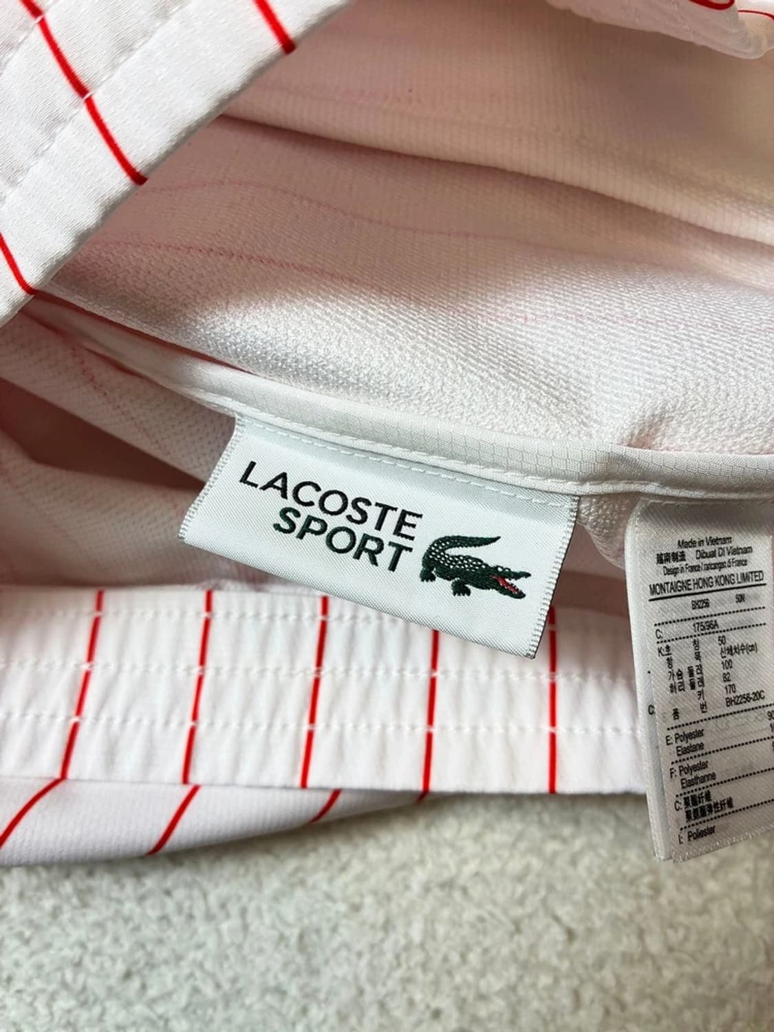 라코스테 노박 조코비치 세레모니 스트라이프 블루종 자켓 PN7440 상품이미지8