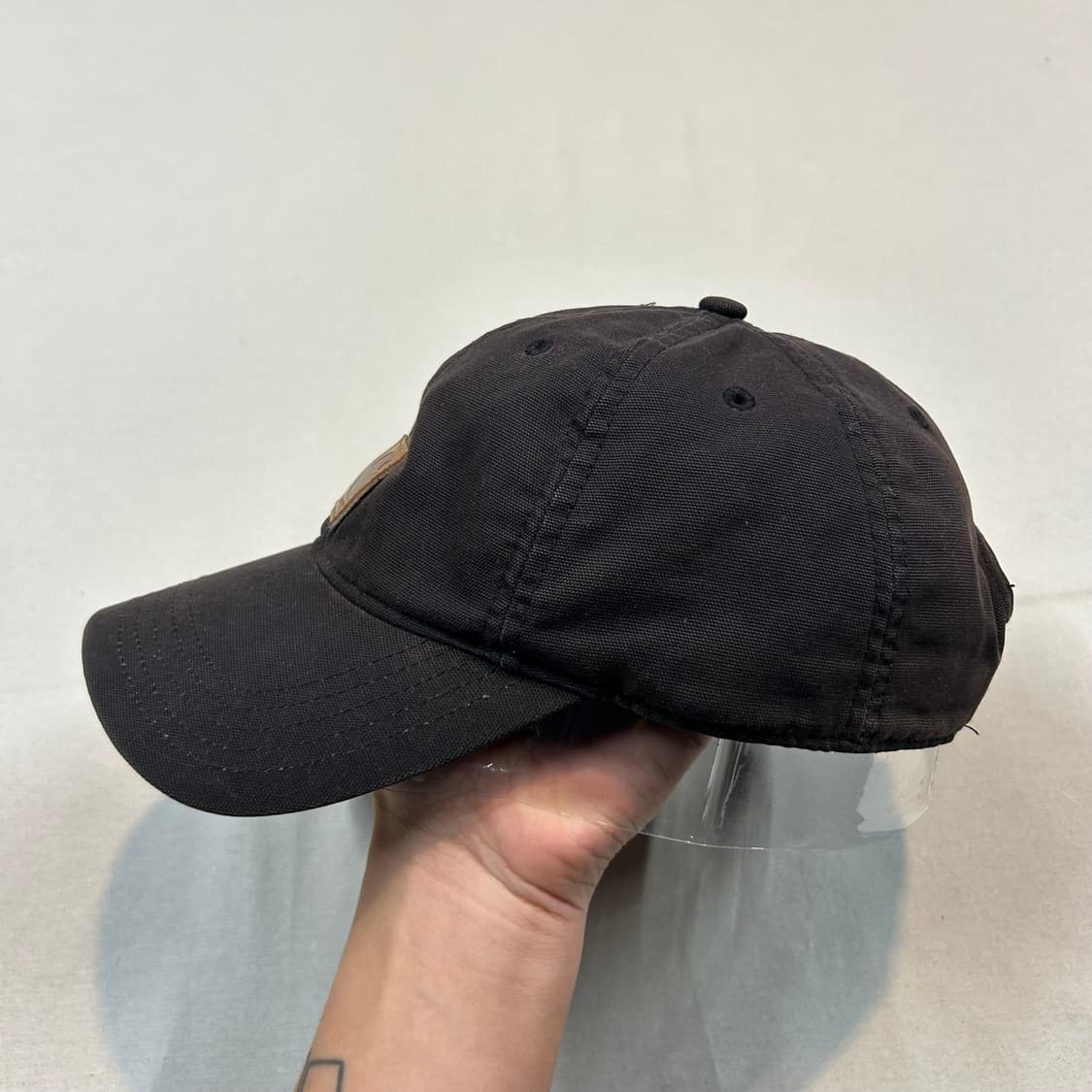 칼하트 워크웨어 볼캡 모자 썬페이드 블랙 상품이미지3