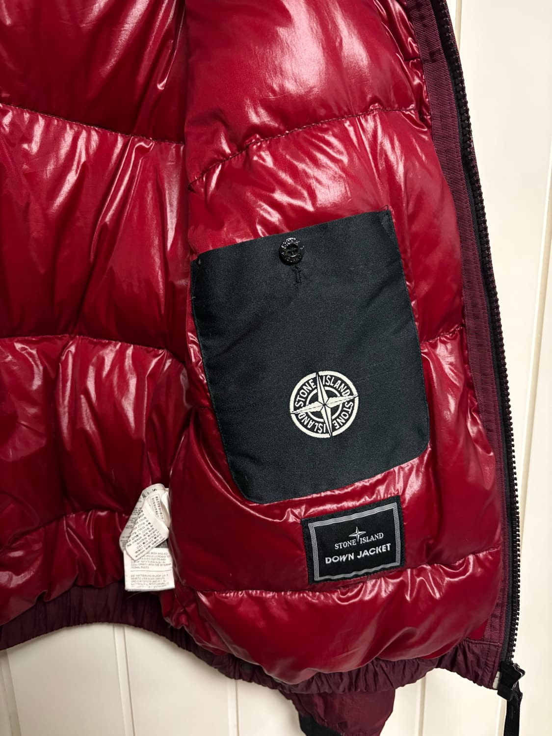 스톤아일랜드 10a/w 구스다운 자켓 버건디 L 상품이미지3