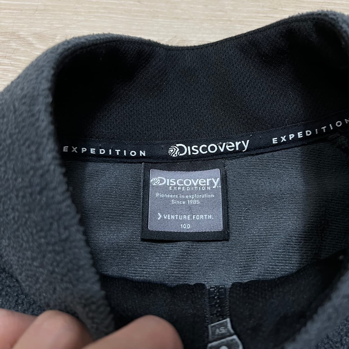 디스커버리 뽀글이 후리스 플리스 반집업자켓 [차콜] L/100 상품이미지5