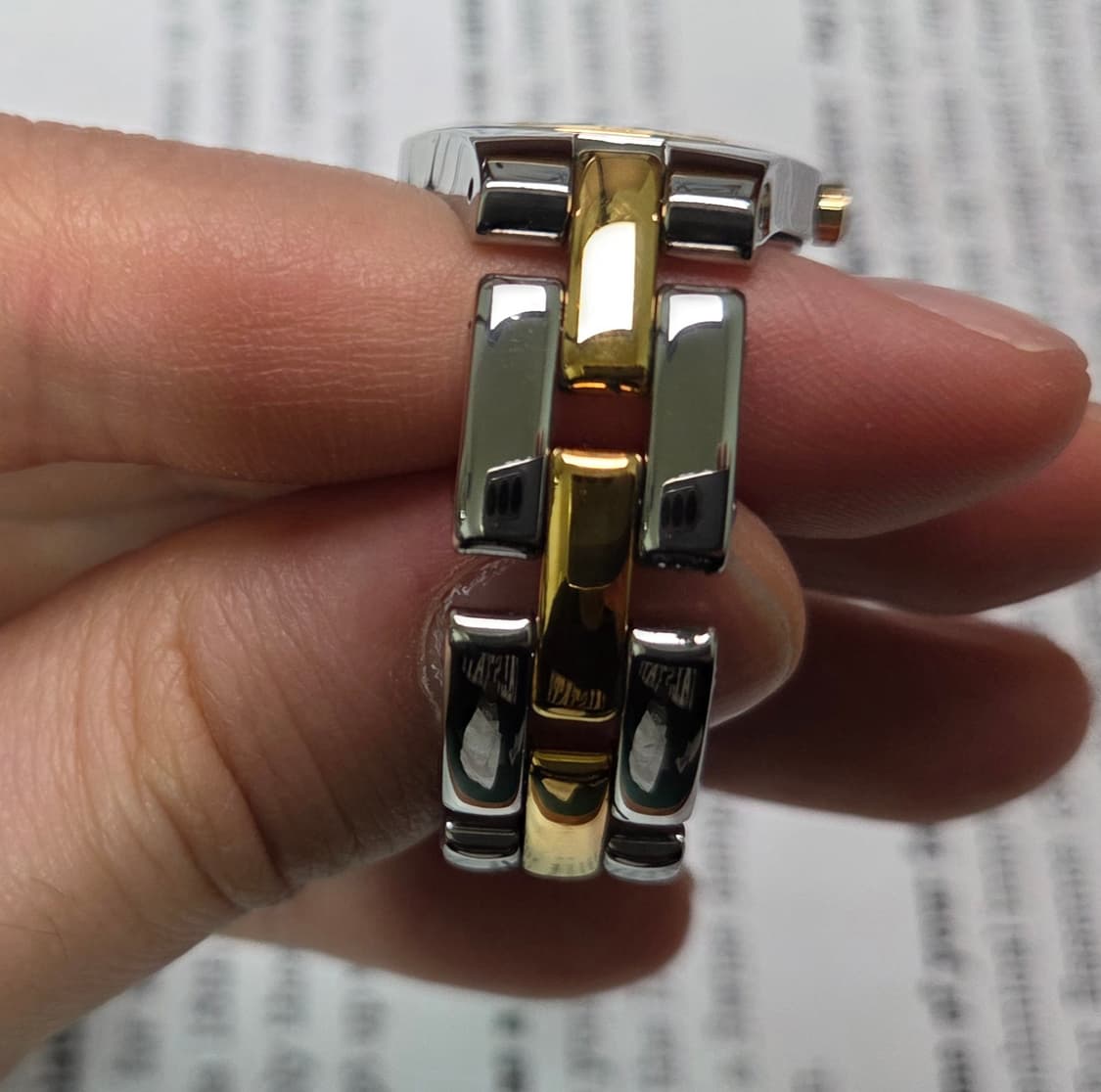 레어] 보메메르시에 리네아(Linea) 자개판 콤비 브레이슬릿 ver. 상품이미지6