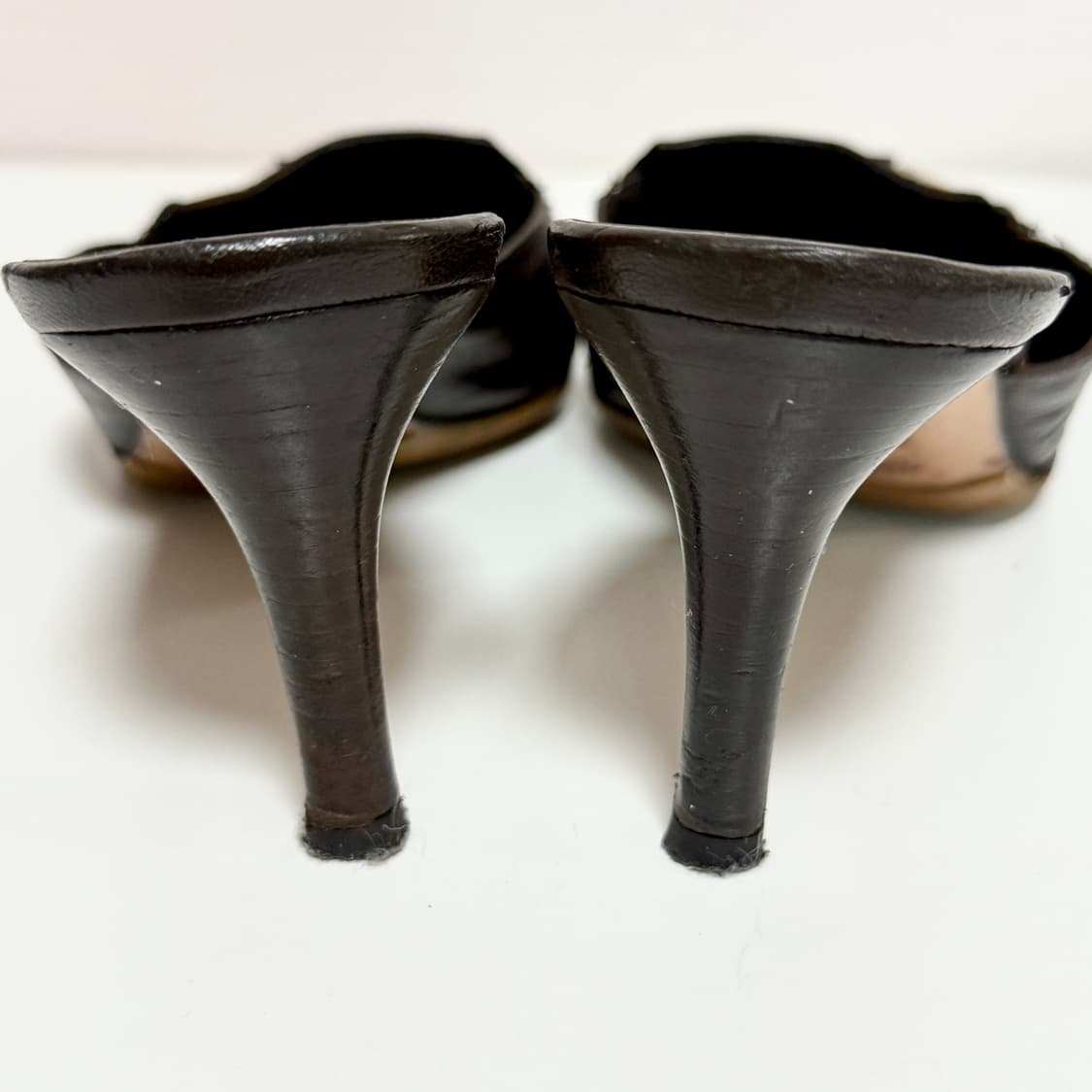 구찌 레더 체인 뮬 ⚡️희귀 y2k 빈티지 상품이미지6