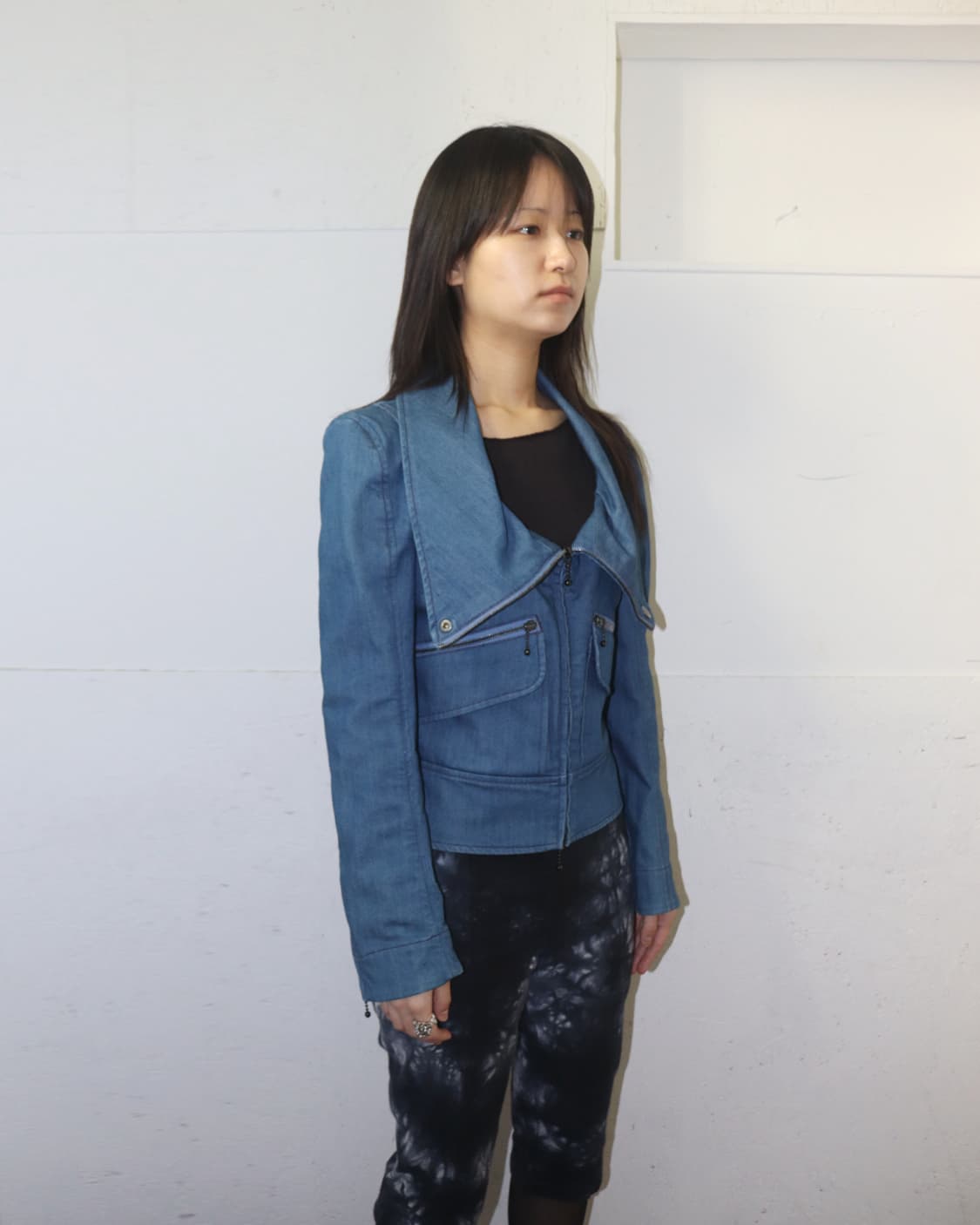 비비안 웨스트우드 레드라벨 09AW 지퍼 디테일 투웨이 데님 자켓 상품이미지2