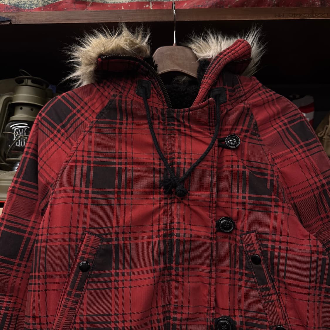 데님앤서플라이 by 랄프로렌 퍼 후드 N3B 복각 야상 파카 N130 상품이미지3