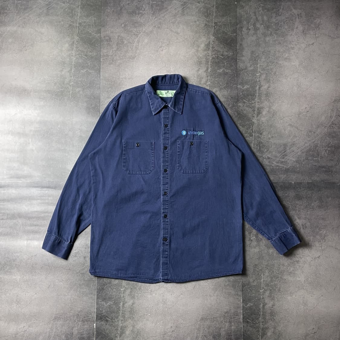 REDKAP 레드캡 빈티지 네이비 코튼 워크 셔츠 A00671 상품이미지1
