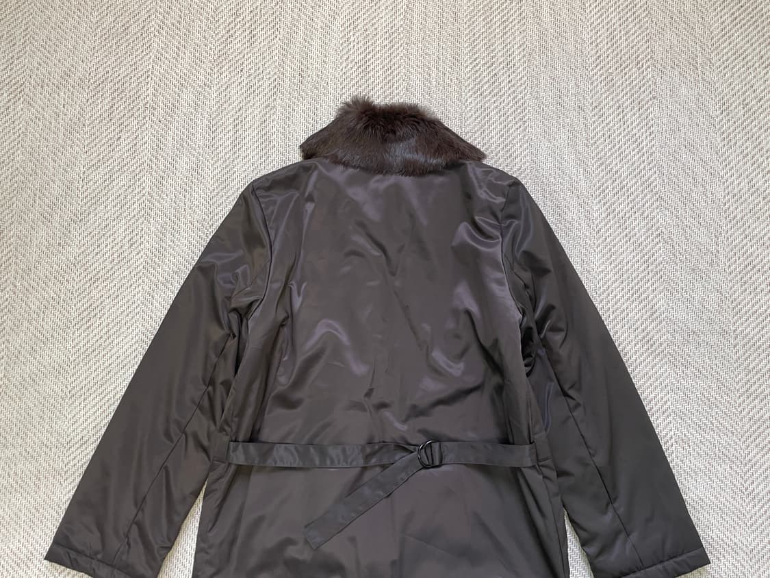 스피치오 래빗퍼 트리밍 더블 훅 롱 코트 J04016 상품이미지9