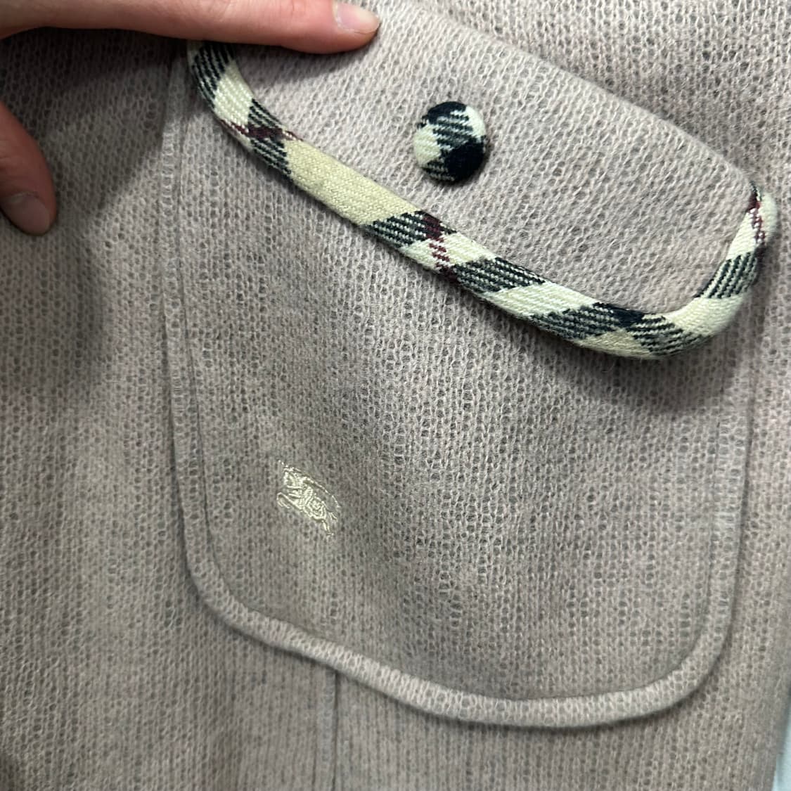 90's 버버리 후드 코트 상품이미지5