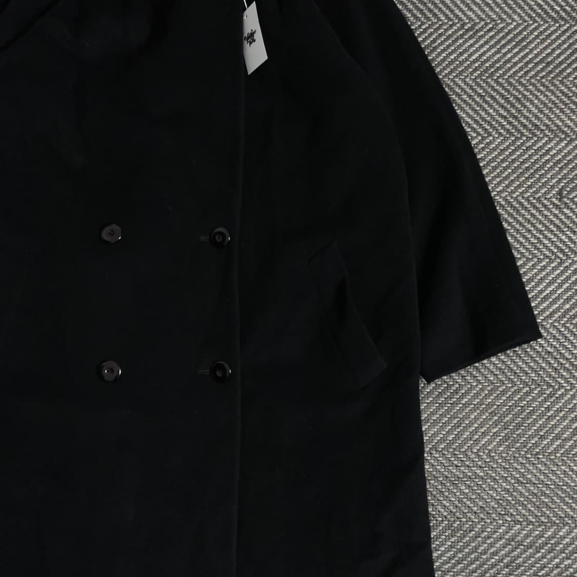 MADUSON 일본 빈티지 울 롱코트 블랙y 3636 상품이미지5