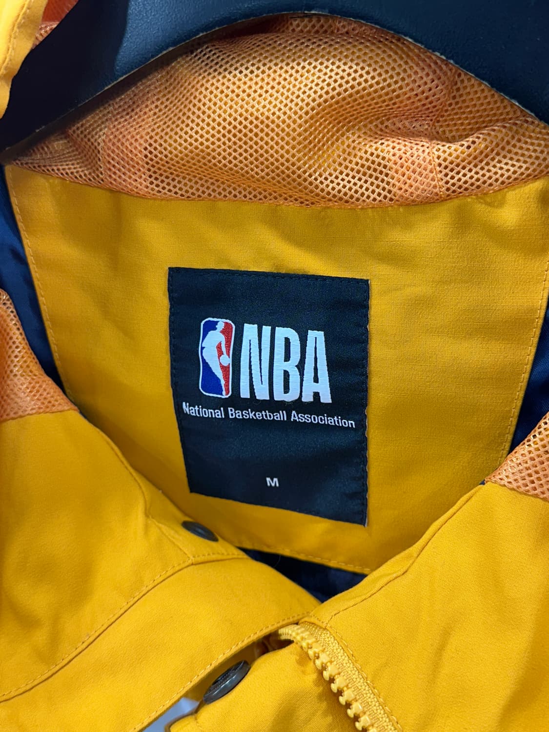 NBA 골든스테이트 워리어스 팀컬러 블록 후드 아노락 바람막이 M 상품이미지9