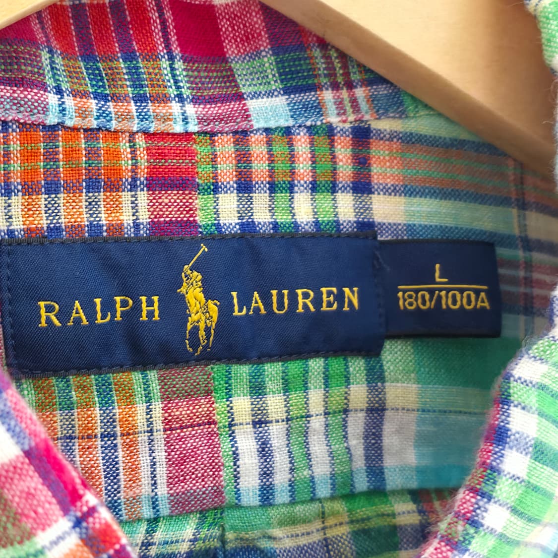 [L] 폴로 랄프로렌 린넨 체크 셔츠 상품이미지5