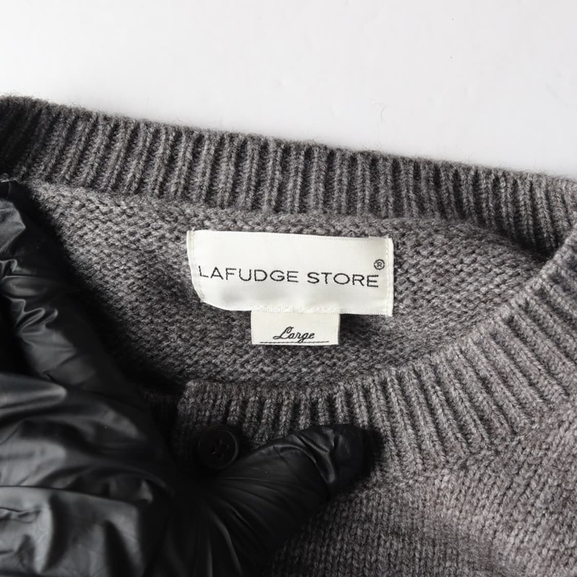 라퍼지스토어 울 블렌드 오버핏 헨리넥 니트 L 상품이미지5