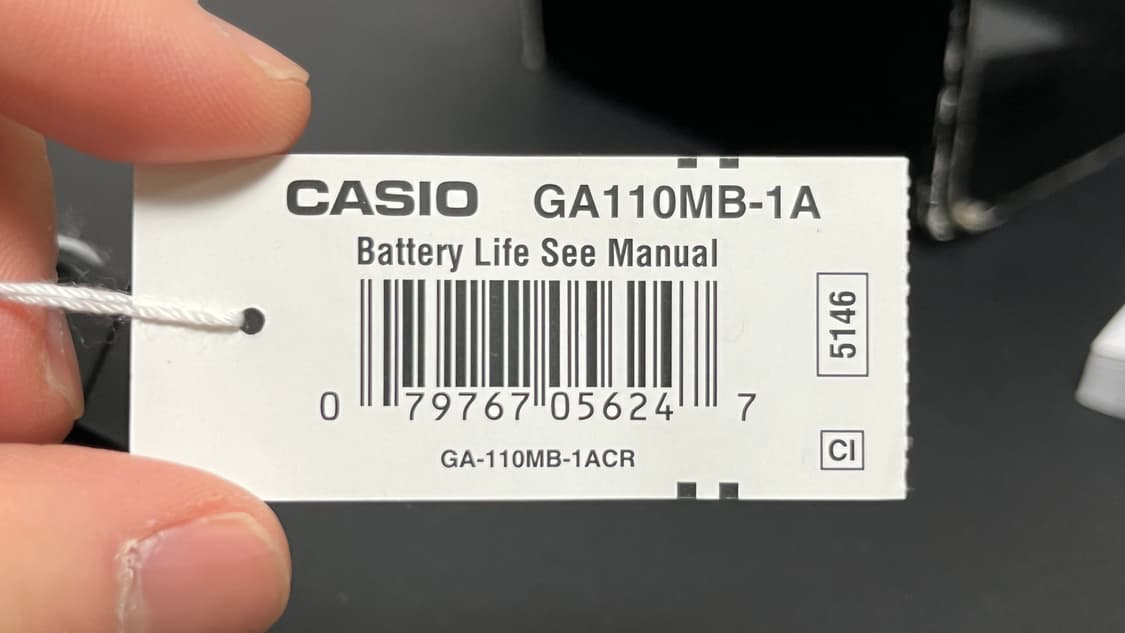 카시오 지샥 ga 110 블랙 풀박 상품이미지7