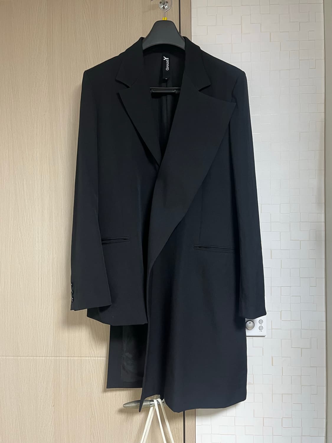 요지야마모토 비대칭 블레이저 상품이미지1