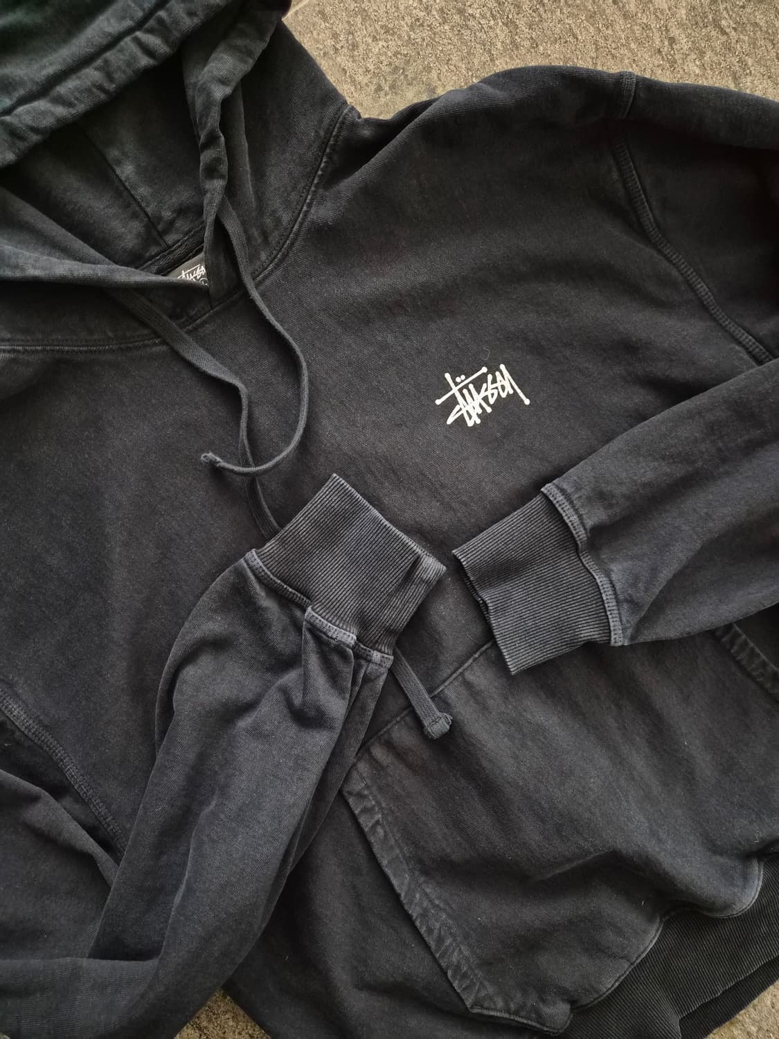 스투시 워시드 기모 후드티 상품이미지4