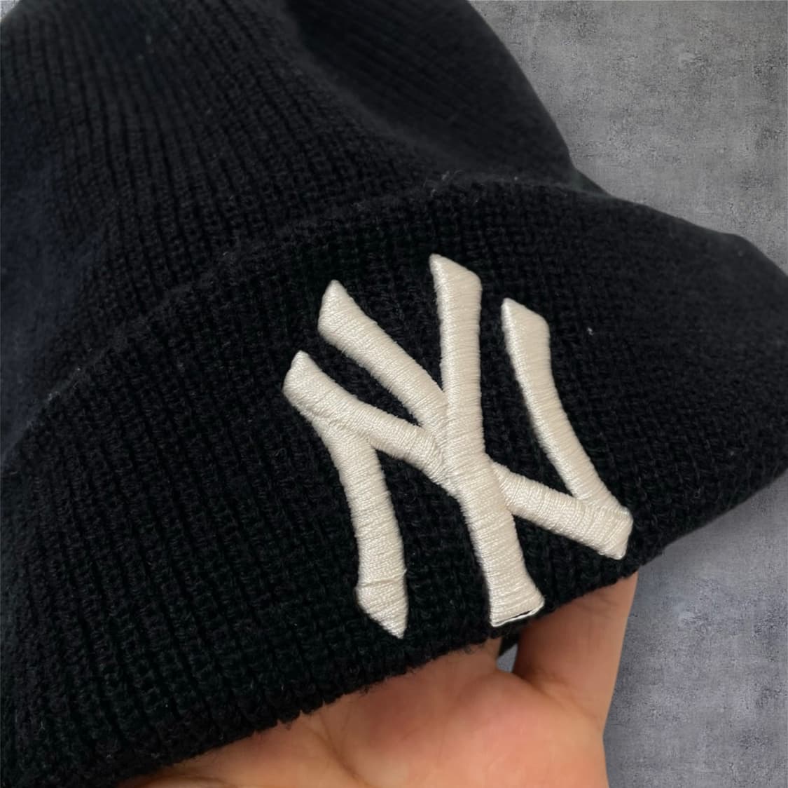 엠엘비 MLB 블랙 뉴욕양키스 빅로고 비니 상품이미지2