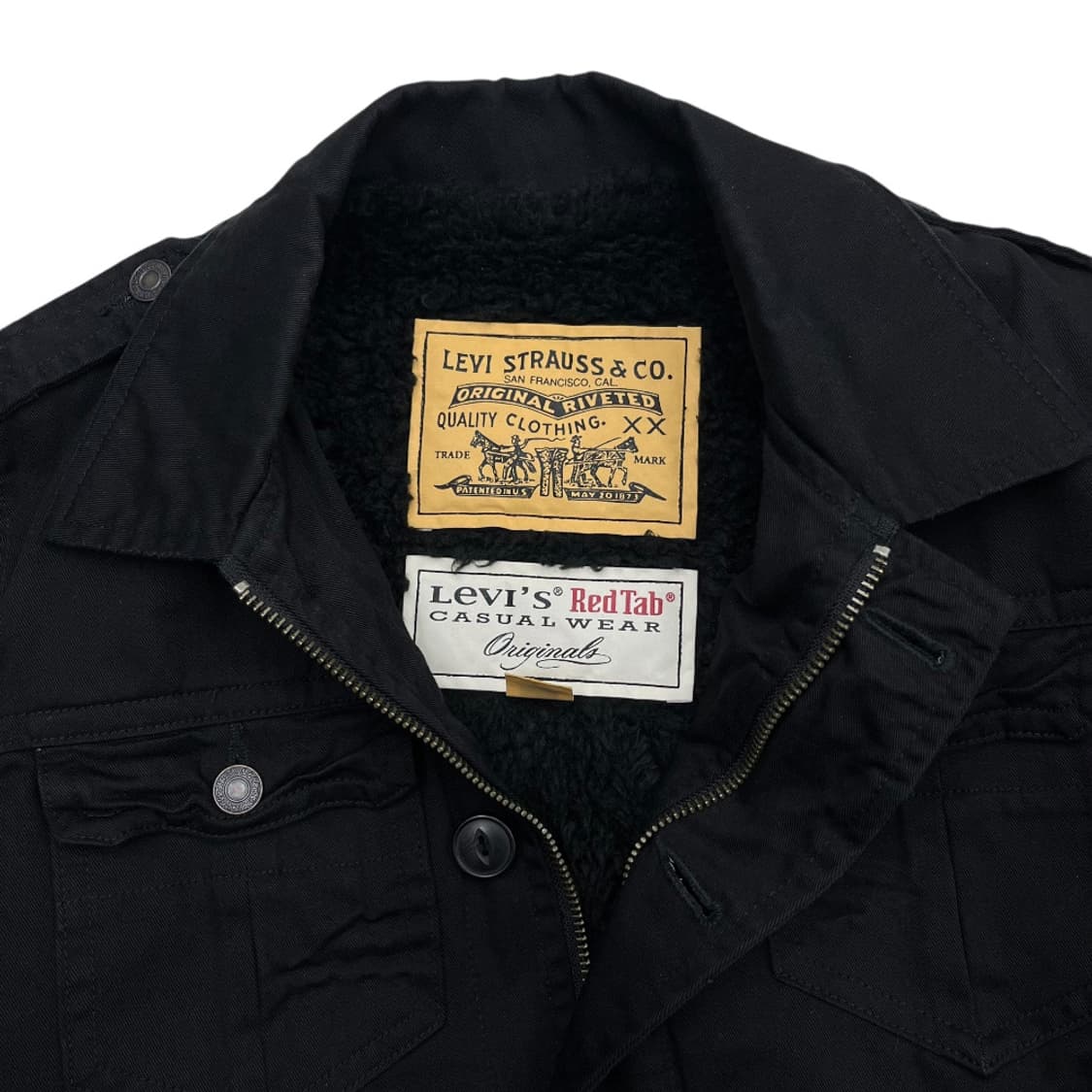 리바이스 블랙 데님 자켓 M 상품이미지5