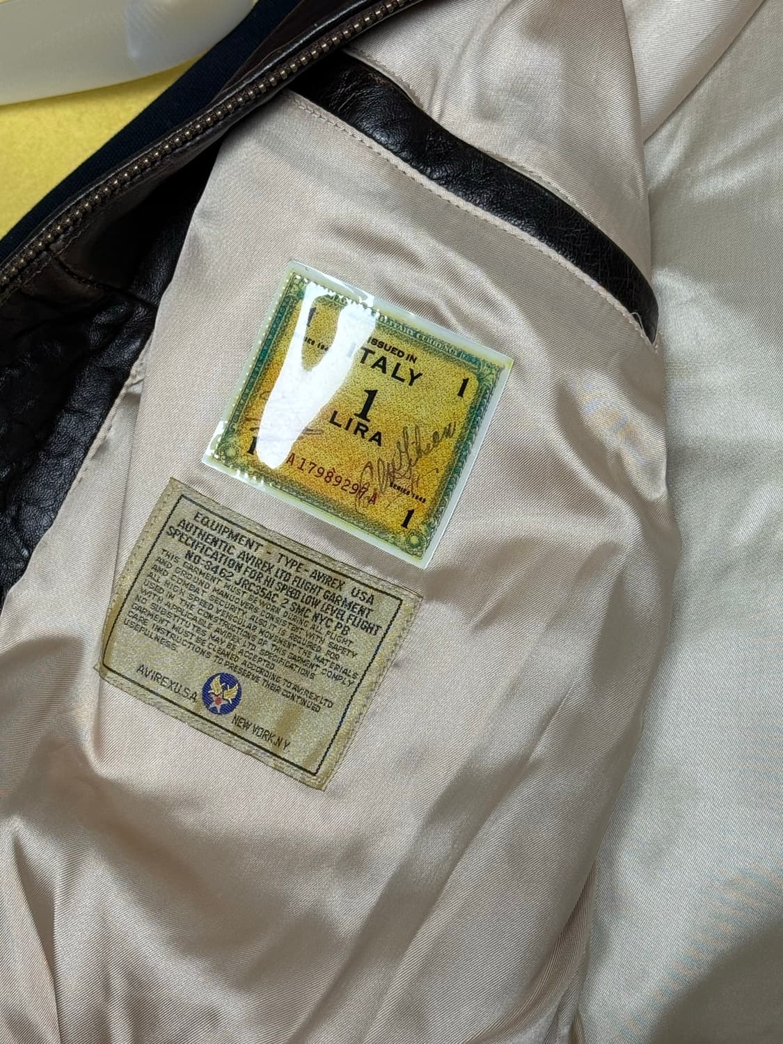 [XL] 80's USA 아비렉스 a-2 레더자켓 상품이미지5