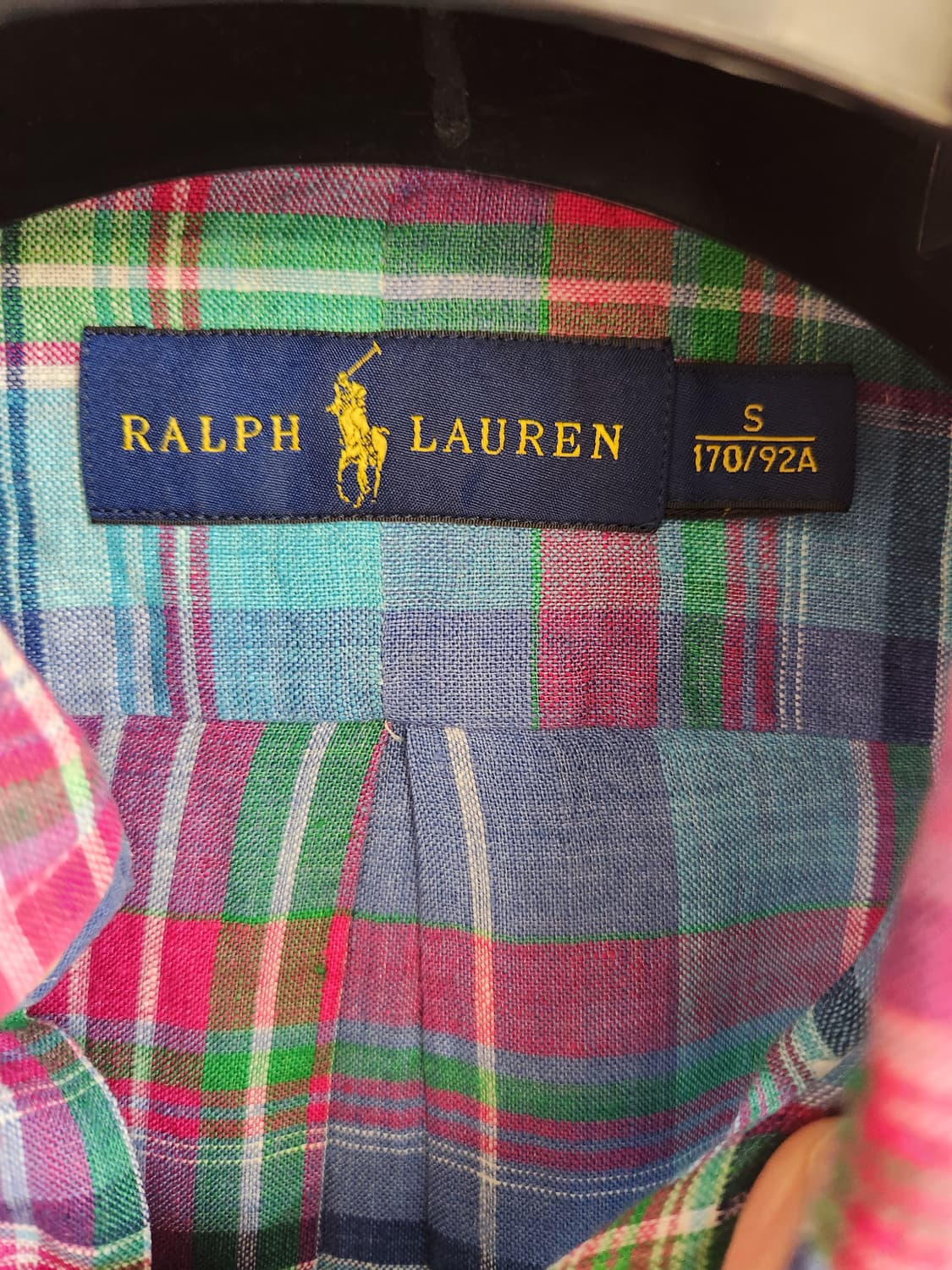 폴로랄프로렌 체크 린넨 셔츠 95사이즈 상품이미지7