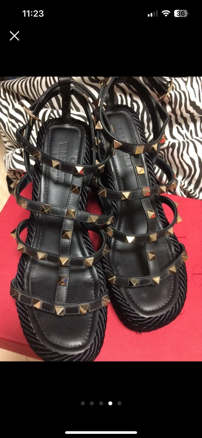 발렌티노 힐 발렌티노 샌들 웨지힐 웨지샌들 풀박 상품이미지4