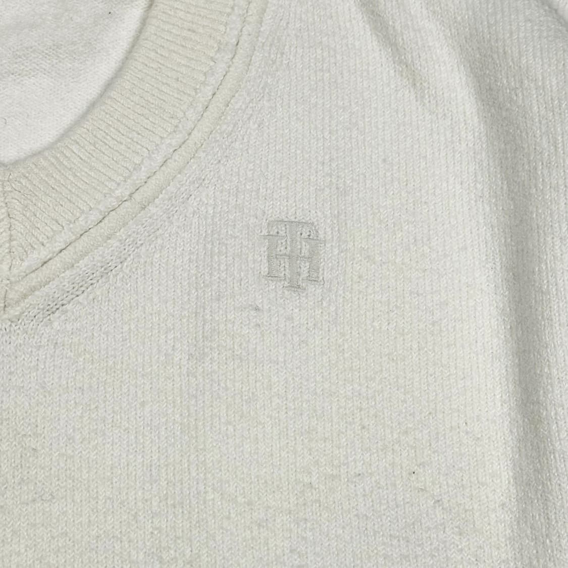 타미힐피거 플래그 우먼 박시 화이트 니트 (L 여성추천) 상품이미지3